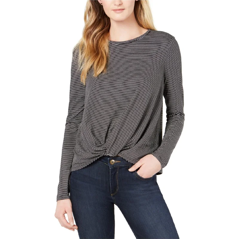 Maison Jules Womens Knot Front Pullover Blouse