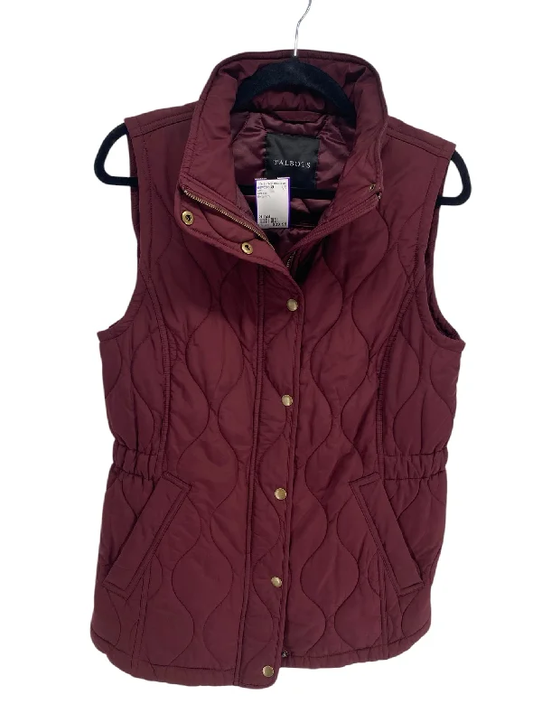 Talbots Misses Size Small Burgundy Vest