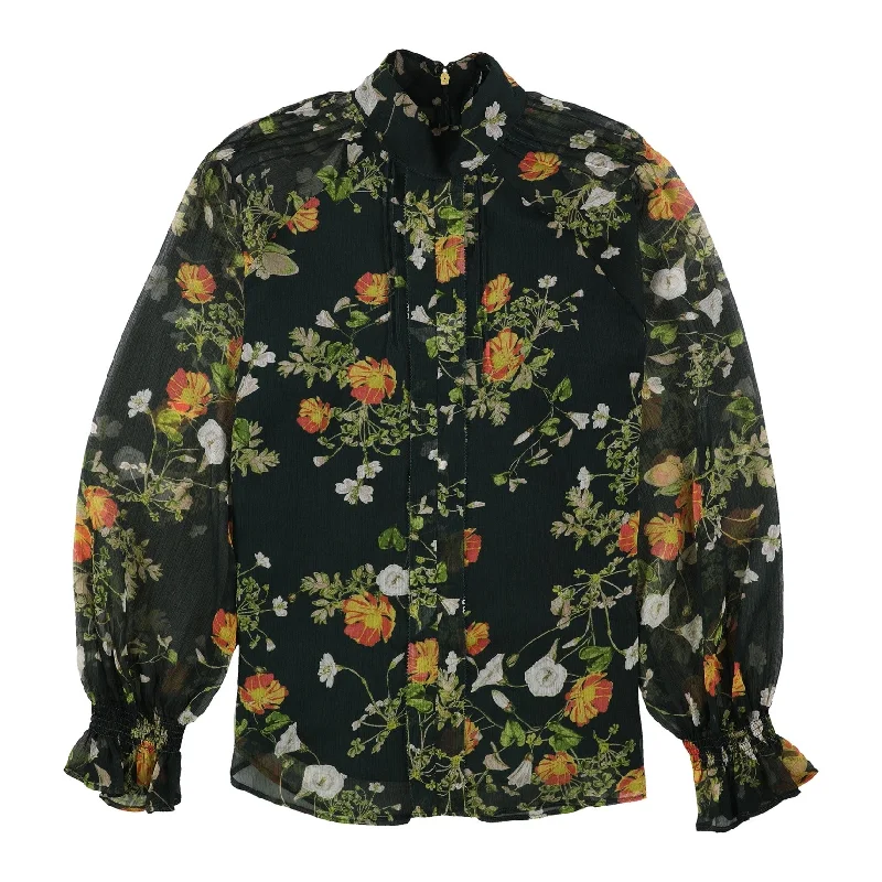 Ralph Lauren Womens Floral Print Pullover Blouse