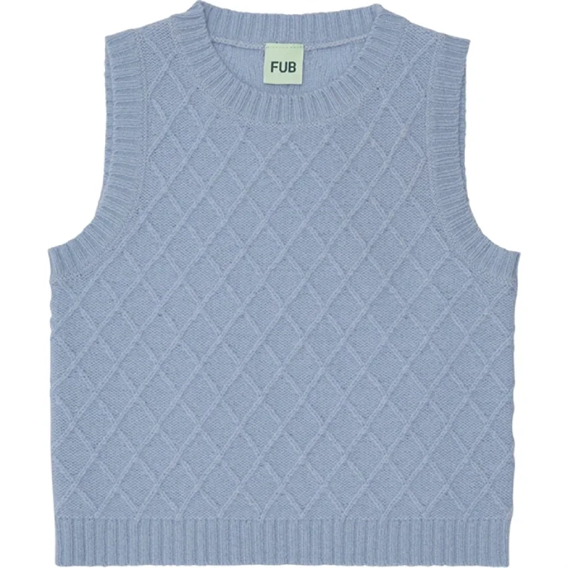 FUB Lambswool Vest Sky