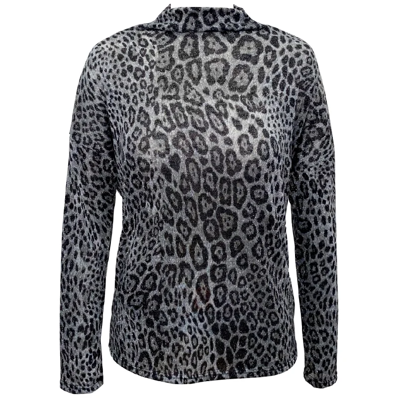 I-N-C Womens Animal Print Pullover Blouse