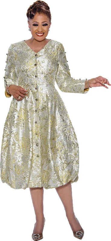 Divine Apparel DCC5441W Plus Size Mother of the Bride Button Dress