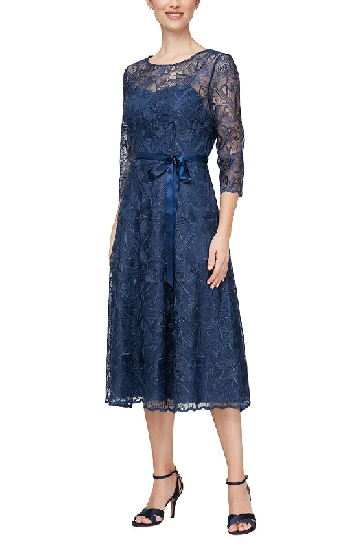 Alex Evenings AE8217835 Tea Length Formal Mother of the Bride Dress Sale