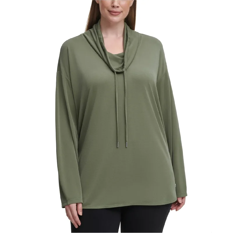 Calvin Klein Womens Drawstrings Pullover Blouse