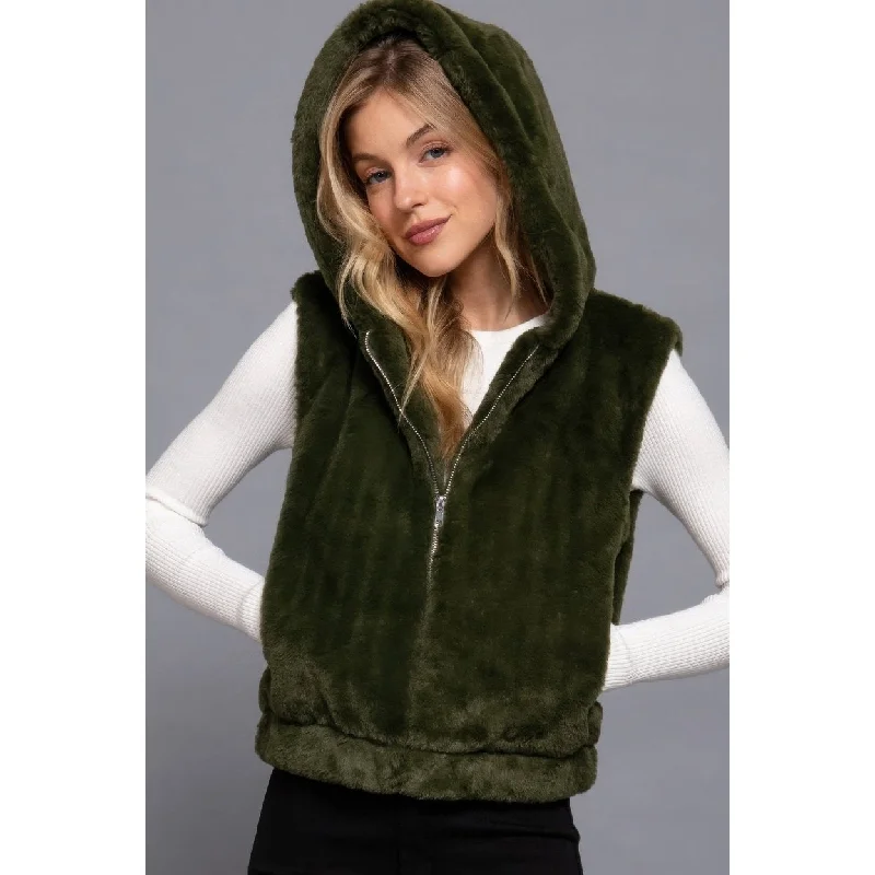 Hoodie Faux Faux Vest