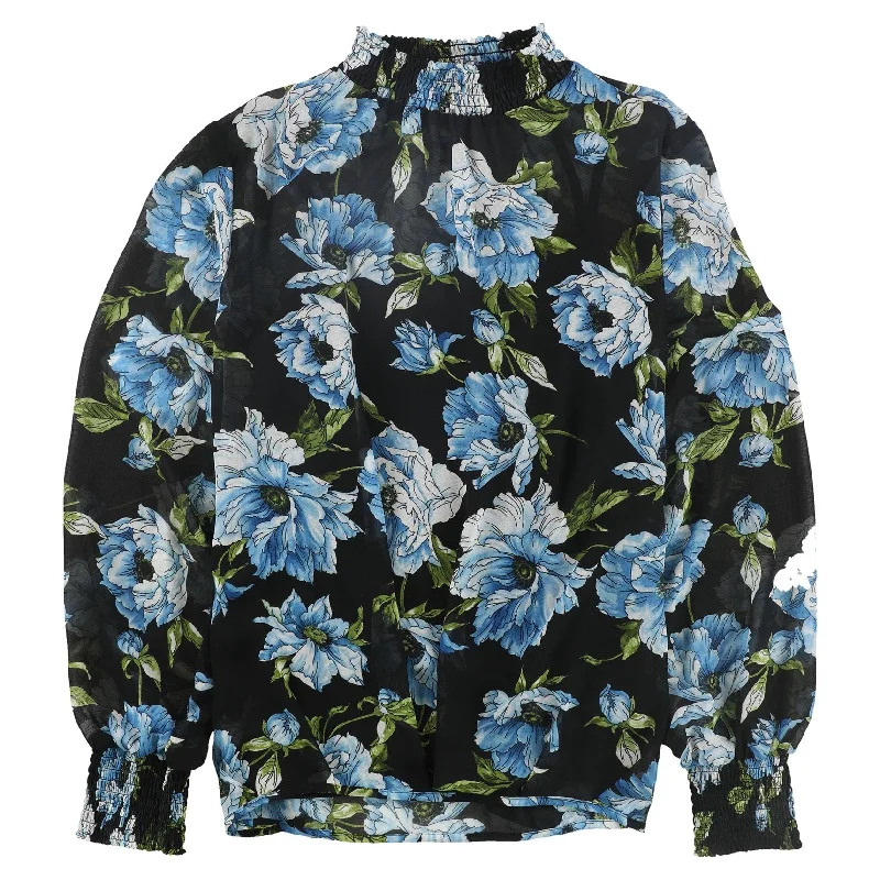 Alfani Womens Floral Pullover Blouse