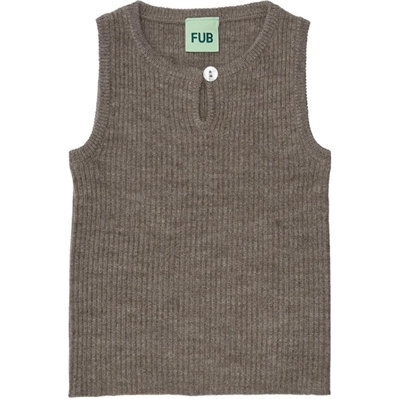 FUB Baby Vest Beige Melange