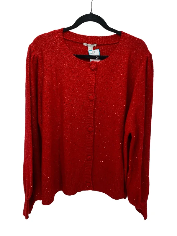 Cato Women Size 22/24 Red CD Sweater