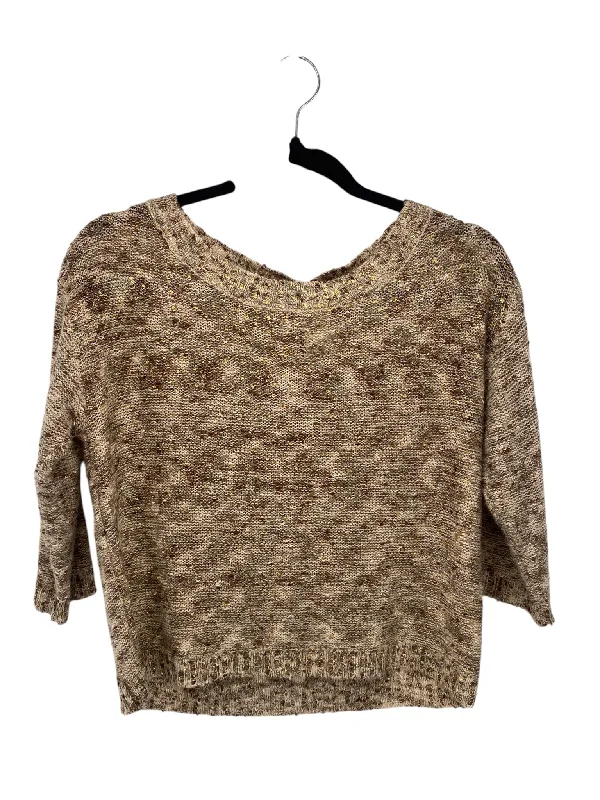 It's SO You Boutique Misses Size XS Beige Print Sweater