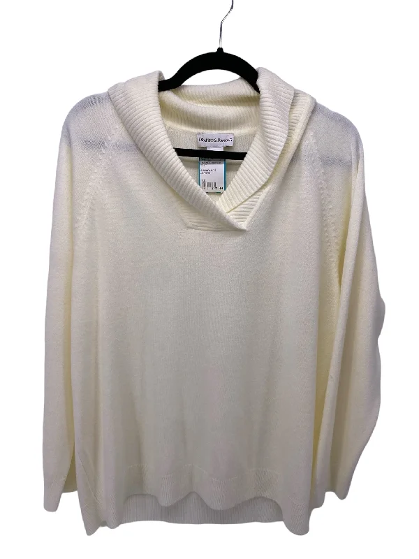 It's SO You Boutique Women Size 1X Cream CD Sweater