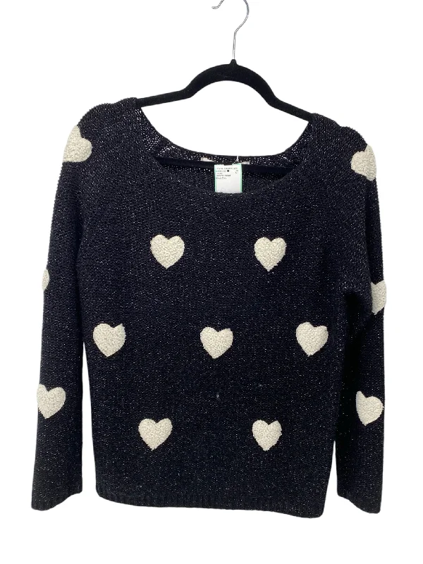 Lauren Conrad Misses Size Small Black Print Sweater