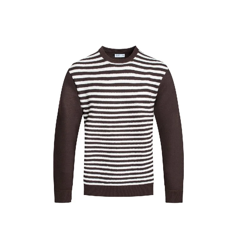 Striped Cutout Knit Sweater Nr2015