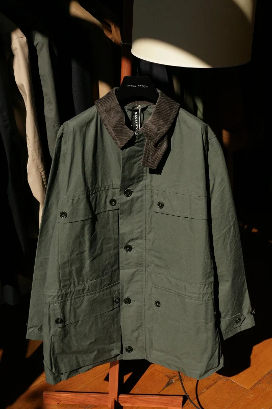 Country Green Waxed Cotton Coat