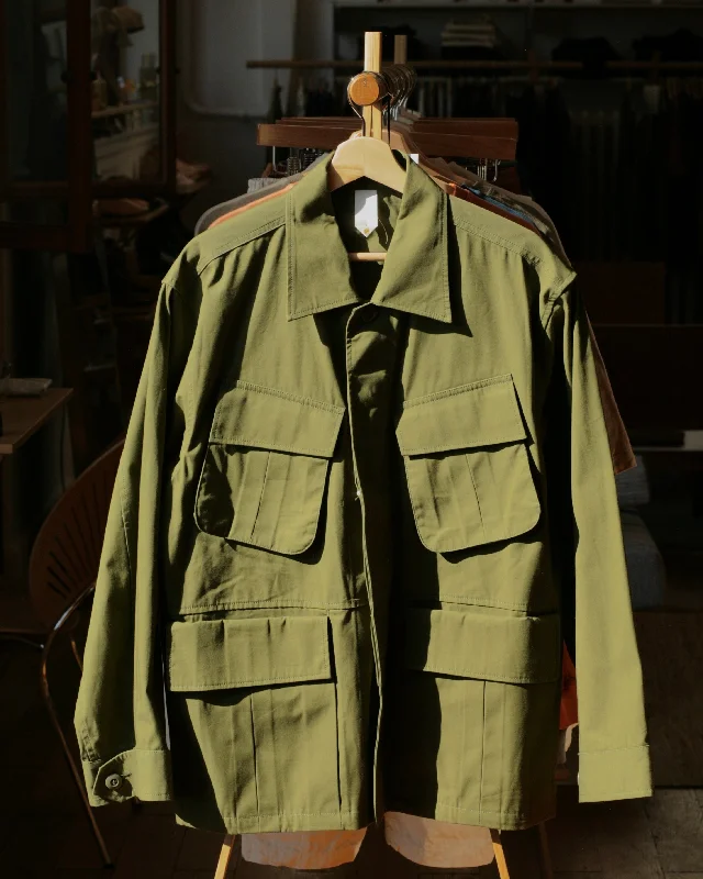 "Over Jacket" in Olive High Density Cotton Drill