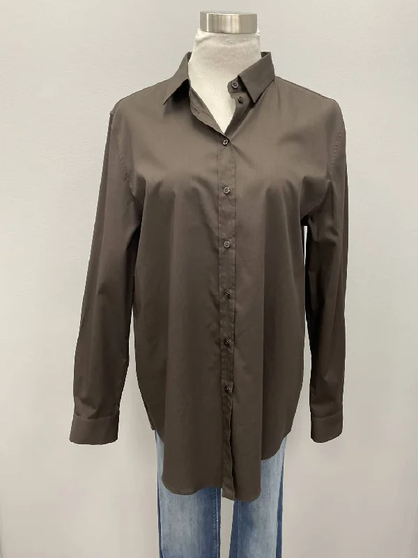 Cotton Shirt In Chocolate