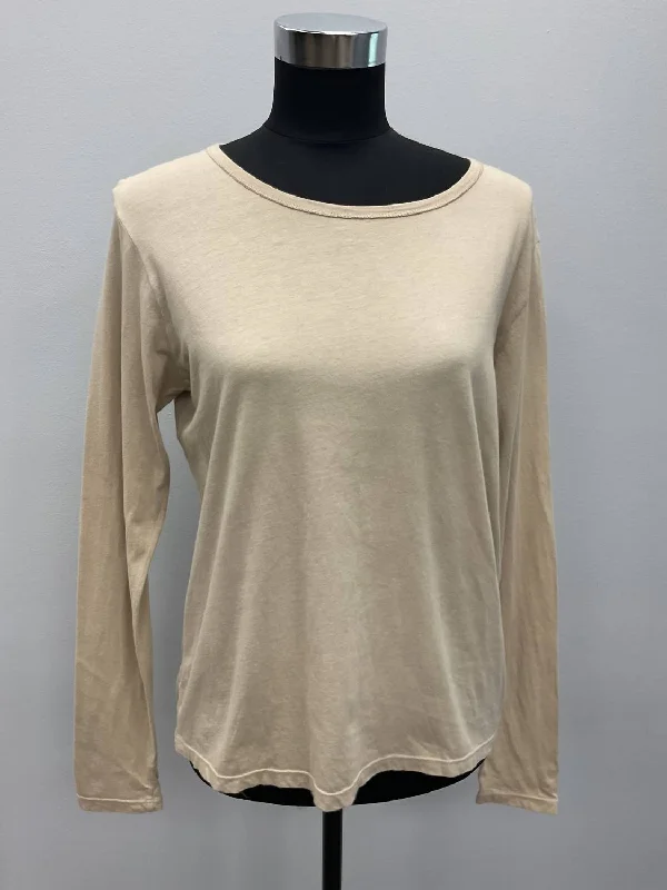 Storm Long Sleeves Cotton Shirt In Beige