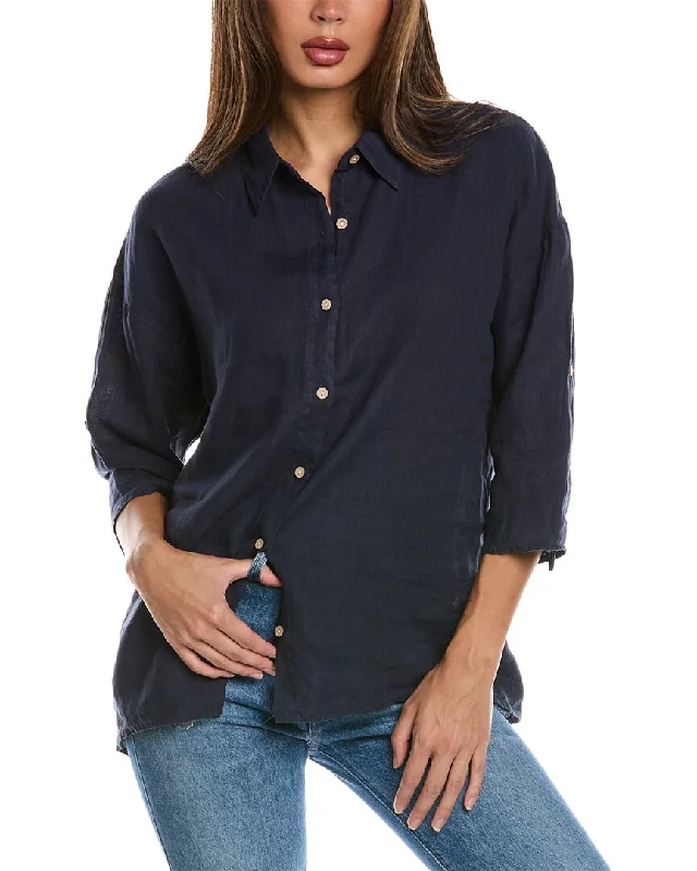 XCVI Carrie Button-Up Linen Shirt