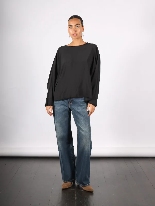 Long Sleeve T-Shirt in Black by Sanctamuerte