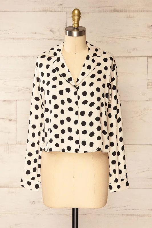 Aalborg | Long Sleeve Blouse w/ Polka Dots