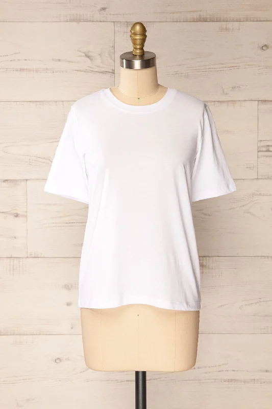 Brossard White | Round Neck T-Shirt