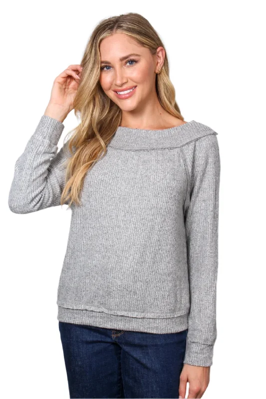 Women's Long Sleeve Boat Neck Top