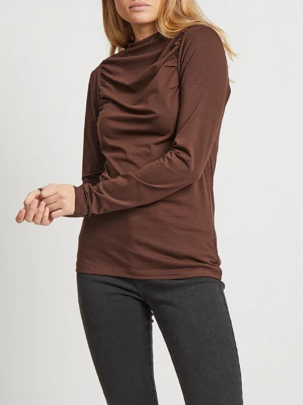 Crunch Long Sleeved Top - Demitasse