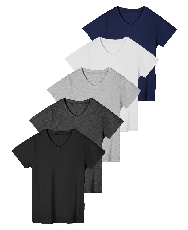 5 Pack -Charcoal/ White /Black/ Heathergrey/Navy