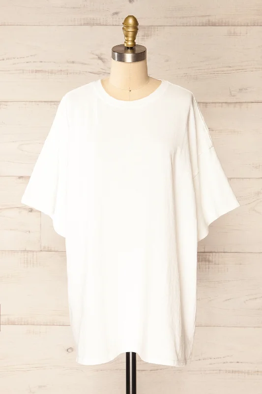 Viedma White | Oversized Faded Look T-Shirt