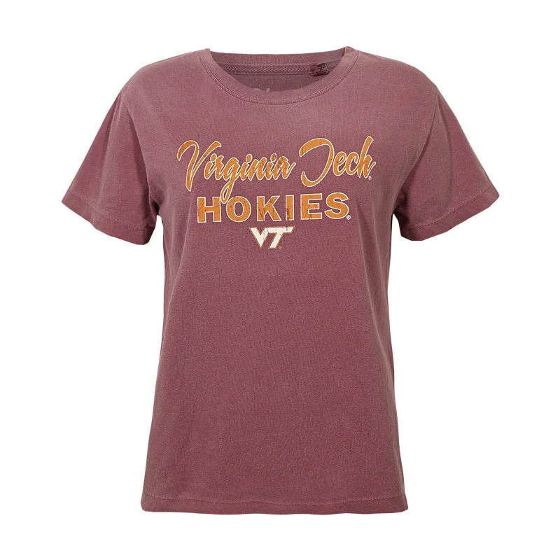 Virginia Tech Women's Hokies T-Shirt: Maroon