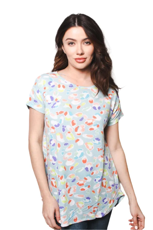 Women's Short Sleeve Round Hem Soft T-Shirt