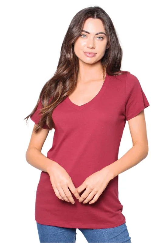 Women's V Neck Short Sleeve T-Shirt