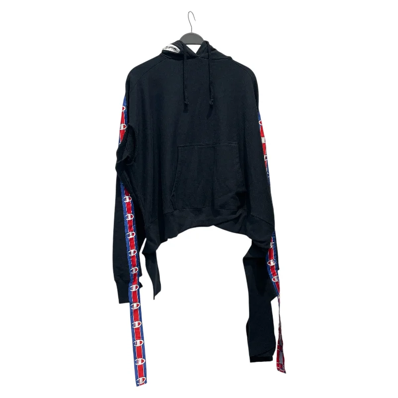 VETEMENTS/Champion/Hoodie/XS/Cotton/BLK/Reverse Weave Hoodie