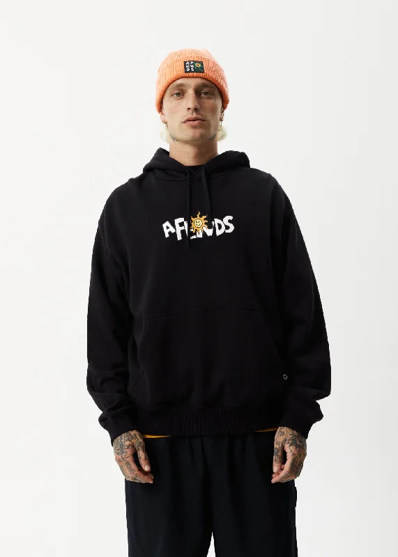 AFENDS Mens Sunshine - Graphic Hoodie - Black