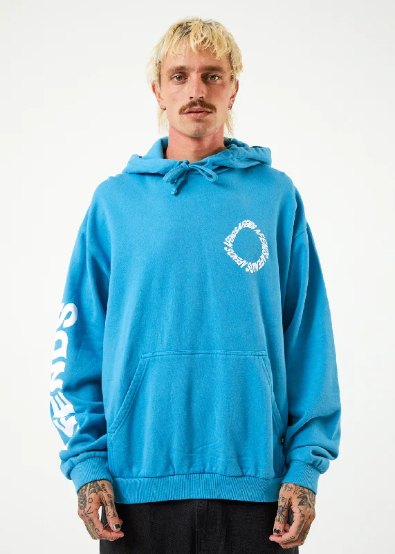 AFENDS Mens Vortex - Hoodie - Dark Teal