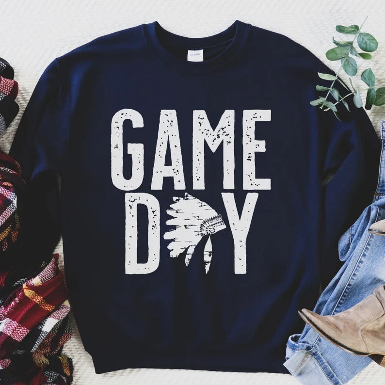 Navy Game Day Graphic Sweatshirts