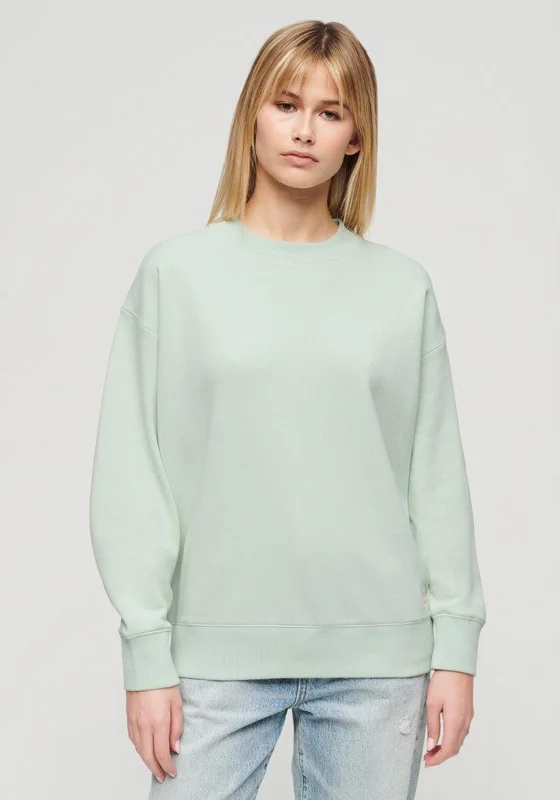 Superdry Essential Logo Sweatshirt, Surf Spray Green